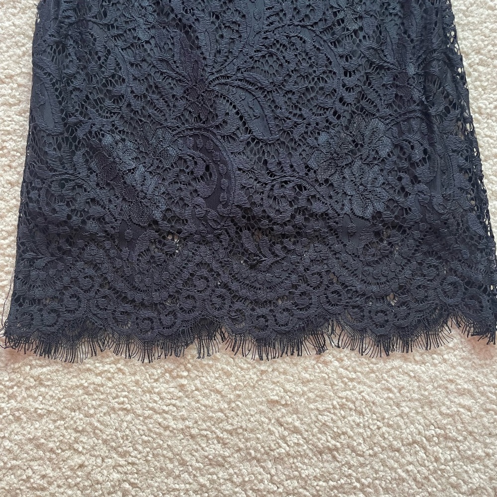 Black Long Sleeved Lace Bodycon Dress